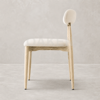 Chaise de salle à manger OAKEN, style moderne, en bois de chêne massif, rectangulaire, confortable, pour salle à manger intérieure, meubles de maison