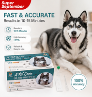 Bandelettes de test rapide vétérinaire Combo Shrlichia/Babesia Gibsoni/Anaplasma – Kit de test rapide pour soins des animaux de compagnie
