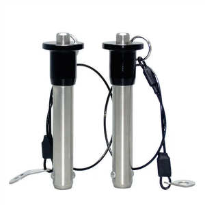 Goupille à bille en acier inoxydable, système de fixation rapide à poussoir avec anneau porte-clés, finition polie - Product Image 5
