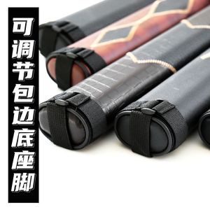 Estuche de transporte portátil para taco de <span class=keywords><strong>billar</strong></span> americano de 2 orificios, tipo barril, de media longitud, de cuero PVC - Product Image 3