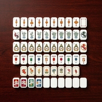 Ensemble de Mahjong américain personnalisé de Noël avec perles, 160 tuiles en acrylique, jeu de Mahjong de luxe, édition cadeau