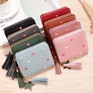 Women's Rectangle Wallet PU Leather Love Heart Large Capacity Sweet <b>Fold</b> Clutch Bag <b>Storage</b> <b>Box</b> and <b>Storage</b> Container - Product Image 1
