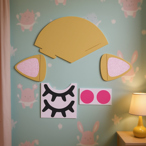 Autocollant mural en PVC en forme d'animal de dessin animé, estampage à chaud personnalisé, décoration intérieure, cadeau artisanal, autocollant décoratif, impression numérique - Product Image 2