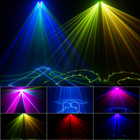 SHEHDS professionnel rvb pleine couleur 2 tête Laser lumière 3d animé linéaire Laser Dmx 512 lumières de scène pleine couleur Animation Lazer