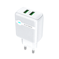 Chargeur mural double port OEM QC3.0 20W, 2 ports de charge rapide, chargeur USB pour téléphone pour iPhone 17 Samsung