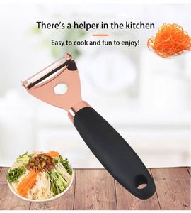 Juego de 6 Utensilios de Cocina de Acero Inoxidable para Frutas y Verduras, Color Oro Rosa, Recubiertos de Cobre, Venta al Por Mayor - Product Image 2