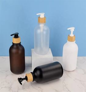 Emballage cosmétique personnalisé haut de gamme, flacons en plastique avec pompe, flacons de shampooing et de <span class=keywords><strong>lotion</strong></span> pour le corps givrés, 300 ml/500 ml - Product Image 4