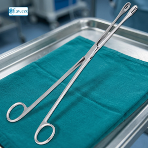 6flowers Heywood Smith Sponge Forceps คีมคีบฟองน้ำและผ้าปิดแผล ได้รับการรับรองมาตรฐาน CE ISO ผลิตจากเหล็กกล้าไร้สนิมคุณภาพสูง ขนาด 25 ซม. สำหรับการจับตัวอย่างและทำความสะอาด - Product Image 3