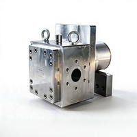 Pompe doseuse industrielle robuste en acier inoxydable à engrenages magnétiques, à bride, avec enveloppe chauffante pour huile thermique, 200cc/R