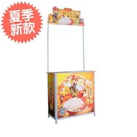 Présentoir de Démonstration Portable avec Table de Promotion, Bannière Supérieure et Sac de Transport