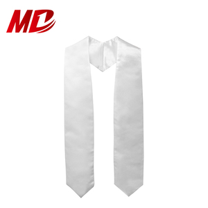 Estola Blanca de Graduación para Sublimación de 60 Pulgadas, para Uso Escolar, <span class=keywords><strong>Estolas</strong></span> en Blanco para Ceremonias de Graduación - Product Image 2