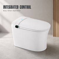 WC intelligent certifié CE, avec buse autonettoyante automatique, capteur de pied, chasse d'eau par jet siphonique, distributeur de mousse, sur pied