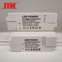 Boîtier en plastique, variateur de lumière Triac, AC-DC, monocanal, sans scintillement, DC24V 0.5A, driver de gradation pour éclairage LED intérieur