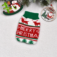 Novayapetix Xmas Pet Classic Knitwear – Pull d'hiver chaud et confortable à motif cœurs et fraises pour petits chiens – Vêtements de fête