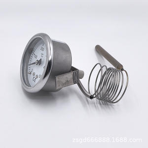 Stainless Steel <b>Pizza</b> <b>Oven</b> Temperature Gauge 0-500C Circular Display With Capillary Tube For <b>Electric</b> <b>Ovens</b> - Product Image 2