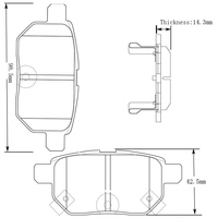 Nouvelles plaquettes de frein ANTECH D1354-8463 pour TOYOTA Prius Scion XB pour TC pour JAC Refine Matrix Prime Pontiac Vibe IM Plug-In