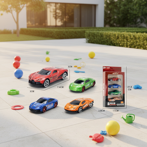 Juego <span class=keywords><strong>de</strong></span> 4 Coches <span class=keywords><strong>de</strong></span> Juguete <span class=keywords><strong>de</strong></span> Aleación a Escala 1:64, Miniaturas <span class=keywords><strong>de</strong></span> Coches <span class=keywords><strong>de</strong></span> Aleación <span class=keywords><strong>de</strong></span> Diferentes Estilos para Niños, Regalo - Product Image 1
