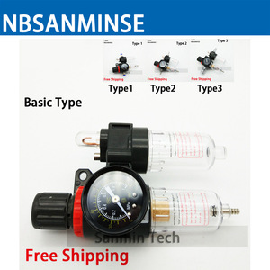 NBSANMINSE AFC2000 Air Filter Regulator With Pressure <b>Gauge</b> For Pneumatic System - Product Image 2