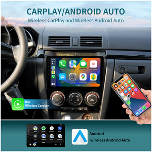 KLYDE Android Auto CarPlay sans fil GPS autoradio pour <span class=keywords><strong>Mazda</strong></span> <span class=keywords><strong>3</strong></span> (2003-2009) DVR USB DSP OBD2 Multifonctionnel multimédia automobile - Product Image 4