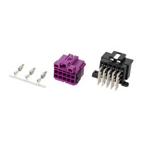Connecteur d'alimentation à courant élevé, triple rangée, 15 broches, pour applications de contrôle industriel 6-966140-2 966140-2