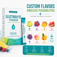 Poudre d'électrolytes OEM, mélange de vitamine C et de minéraux, hydratation, santé immunitaire, production d'énergie, complément alimentaire, formule personnalisée, étiquette privée