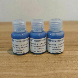 Microsphères de polystyrène carboxylé multicolores, perles de PS COOH teintées pour réactifs d'immunoanalyse visuelle (matières premières) - Product Image 1