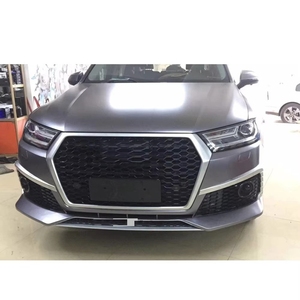 Pour <span class=keywords><strong>Audi</strong></span> Q7 RSQ7 Tuning automobile Grille de calandre avant Style <span class=keywords><strong>RS</strong></span> Grille de calandre ABS Plastique 2016-2019 Direct usine - Product Image 6