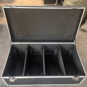 Valigia da trasporto professionale in alluminio rinforzato con sistema di divisori e contenitore Euro per cavi e attrezzature - Product Image 6