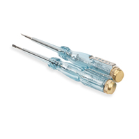 Testeur de tension CA HannaH avec clip de poche, tournevis et douilles, modèle 318, 145 mm, 18 g, 40Cr, fente, 80V-500V