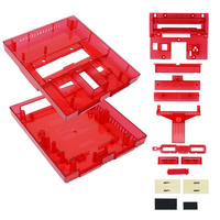 Nouvelle coque semi-transparente de haute qualité pour coque de console de jeu SNES pour étui de remplacement SNES