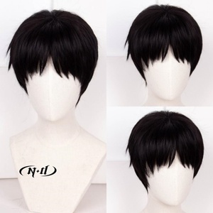 Peluca de Anime ND <span class=keywords><strong>Shinji</strong></span> <span class=keywords><strong>Ikari</strong></span>, Tamaño Promedio, Malla Rosa, Resistente al Calor, 130% de Densidad - Product Image 1