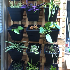 Factory Direct Square Black Long <strong>Trough</strong> Wall Hanging <strong>Planters</strong> <strong>Plastic</strong> Garden Flower Fence <strong>Planter</strong> for Sale - Product Image 2