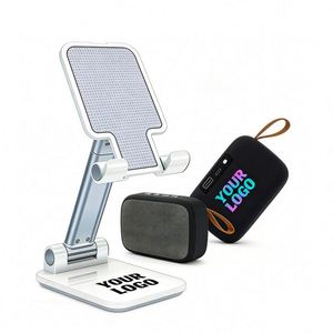 Mini-enceinte Bluetooth portable multifonction OEM personnalisable avec logo pour événements professionnels et cadeaux promotionnels - Product Image 1