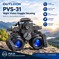 Kit de boîtier pour jumelles de vision nocturne étanches OUTLOOK PVS31, coque tactique pour NVG avec compartiment pour batterie