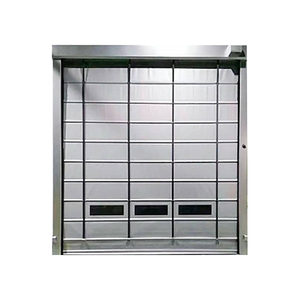 Chất Lượng Cao Cửa Sổ Trong Suốt Bền Không Thấm Nước Màu Thép Mạ Kẽm Tự Động Xếp Chồng Con Lăn Màn Trập Cửa Ra Vào Cho Nhà Máy - Product Image 1