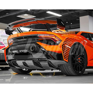 Difusor de parachoques trasero de fibra de carbono visible STO Upgrade para Lamborghini Huracan STO - Product Image 3