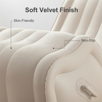 Fournitures de jardin : Chaise longue gonflable floquée en forme de S pour le repos corporel, avec siège de soutien ergonomique