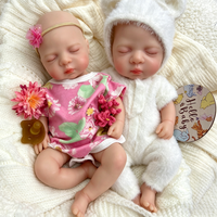 Poupées Reborn en Silicone Souple de 18 Pouces, Corps Articulé, Bébé Fille Endormie, Jouets Éducatifs Anatomiquement Corrects