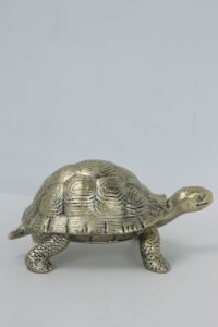 Estatuilla de <span class=keywords><strong>tortuga</strong></span> de resina personalizada, galvanoplastia, decoración del hogar y regalo, adornos artificiales de estilo Hada - Product Image 4