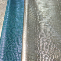 Cuir synthétique PVC gaufré crocodile avec finition pulvérisée pour sacs à main, chaussures, portefeuilles, boîtes cadeaux