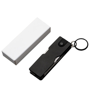 Herramienta portátil multifunción Gadget con cuchillo de bolsillo con luz LED y cortaúñas para entusiastas del llavero de metal - Product Image 6