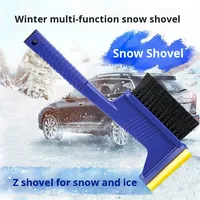 Astree Car Snow Shovel Ice Scraper Multi-Function ABS Long Handle Winter Auto Cleaning Tool OEM