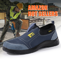GUYISA OEM Chaussures de sécurité industrielles légères unisexes antistatiques avec embout en acier pour quatre saisons