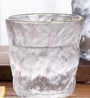 Gobelet à eau en verre transparent sans pied ni couvercle, résistant à la chaleur, grande capacité, avec couvercle respirant, design couleur unie