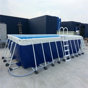 <span class=keywords><strong>Piscina</strong></span> Rettangolare Portatile <span class=keywords><strong>con</strong></span> Telaio in Metallo e <span class=keywords><strong>Scivolo</strong></span> per Parco - Product Image 3