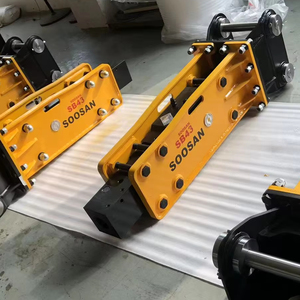 SOOSAN Split Top Crayon Type Disjoncteur Hydraulique SB43 Rock Road Demolition Marteau avec Ciseau 75mm pour Excavatrice ou Chargeur 6-9 Tonnes - Product Image 1