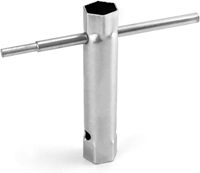 Jeu de clés à bougie d'allumage, clés tubulaires en acier allié 10 pièces, kit d'outils en T, 6 x 7-20 x 22 mm avec 2 barres Tommy métriques