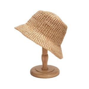 Sombrero de <span class=keywords><strong>Paja</strong></span> Rafia para Mujer, Estilo Coreano, Moderno y Versátil, Estilo Japonés, Verano, Delgado, Protector Facial, Tejido, para Playa y Uso Diario - Product Image 5