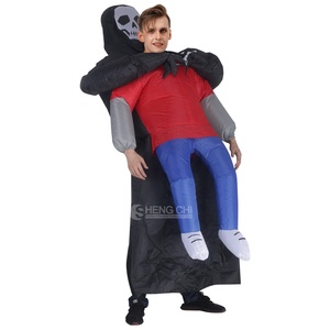 Disfraz Inflable de Halloween para Adultos, Disfraz de <span class=keywords><strong>Esqueleto</strong></span> Fantasma para Hombres y Mujeres, Conjunto para Fiesta de Halloween - Product Image 3