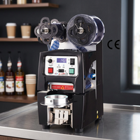 Machine à sceller Jiuzhou YF-989 – Nouvelle scelleuse automatique pour gobelets en plastique/papier pour bubble tea et boissons – Meilleur fournisseur taïwanais de cartons